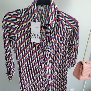 New with tag! Zara midi dress multicolor